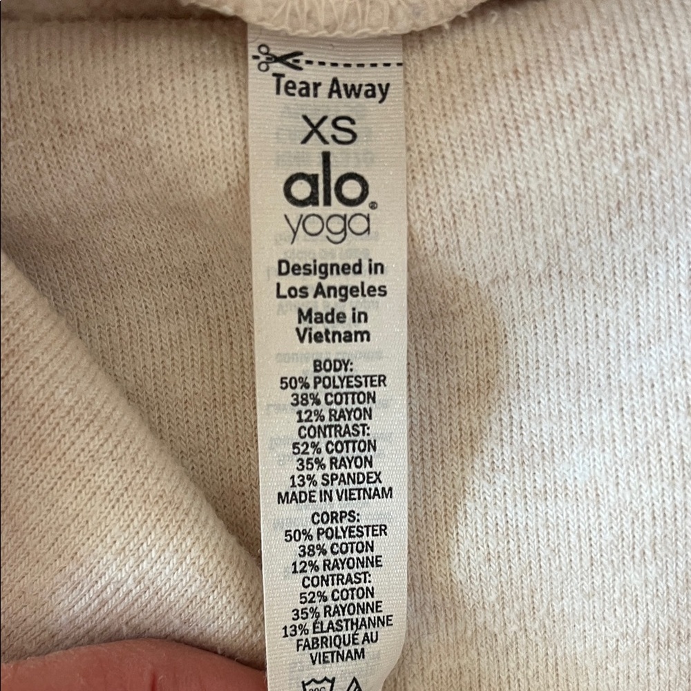 ALO Yoga Cream Cowl Neck Sweater - Picture 3 of 4